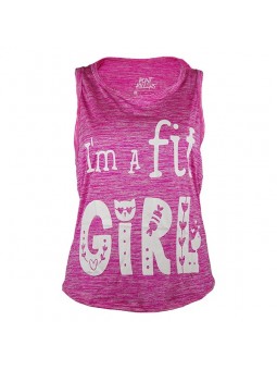 Camiseta de Alças Fit Girl...