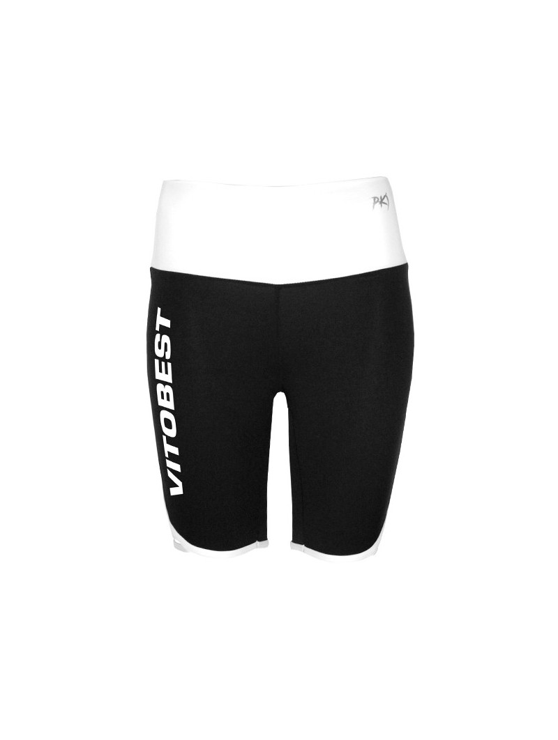 Mallas cortas Kaira negra-blanca