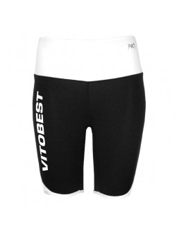 Mallas cortas Kaira negra-blanca