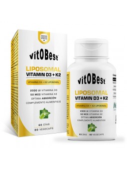 Liposomal Vitamin D3+K2 60 VegeCaps