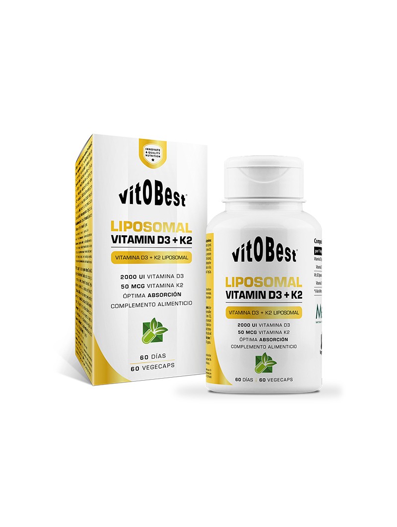 Liposomal Vitamin D3+K2 60 VegeCaps