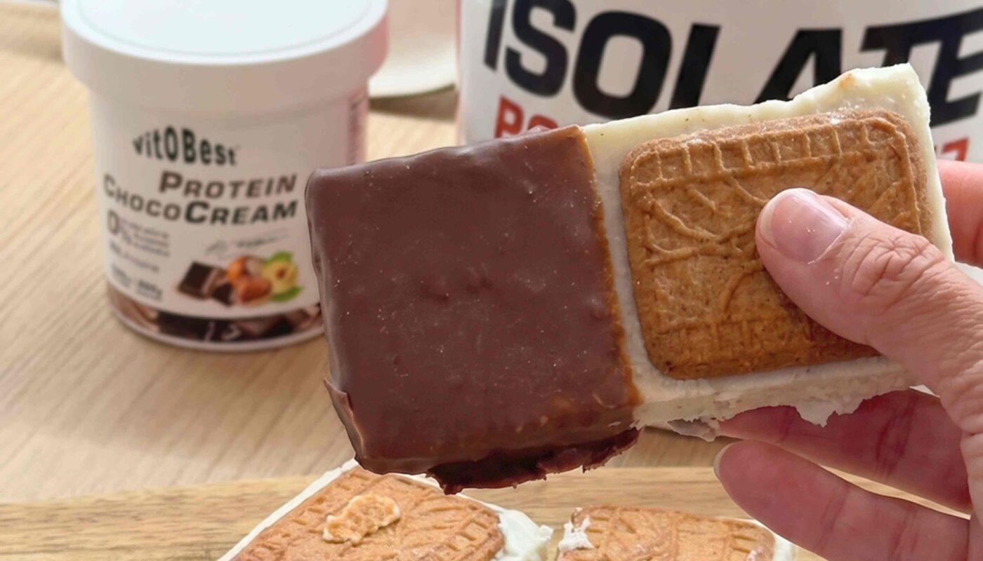 Sándwich helado proteico