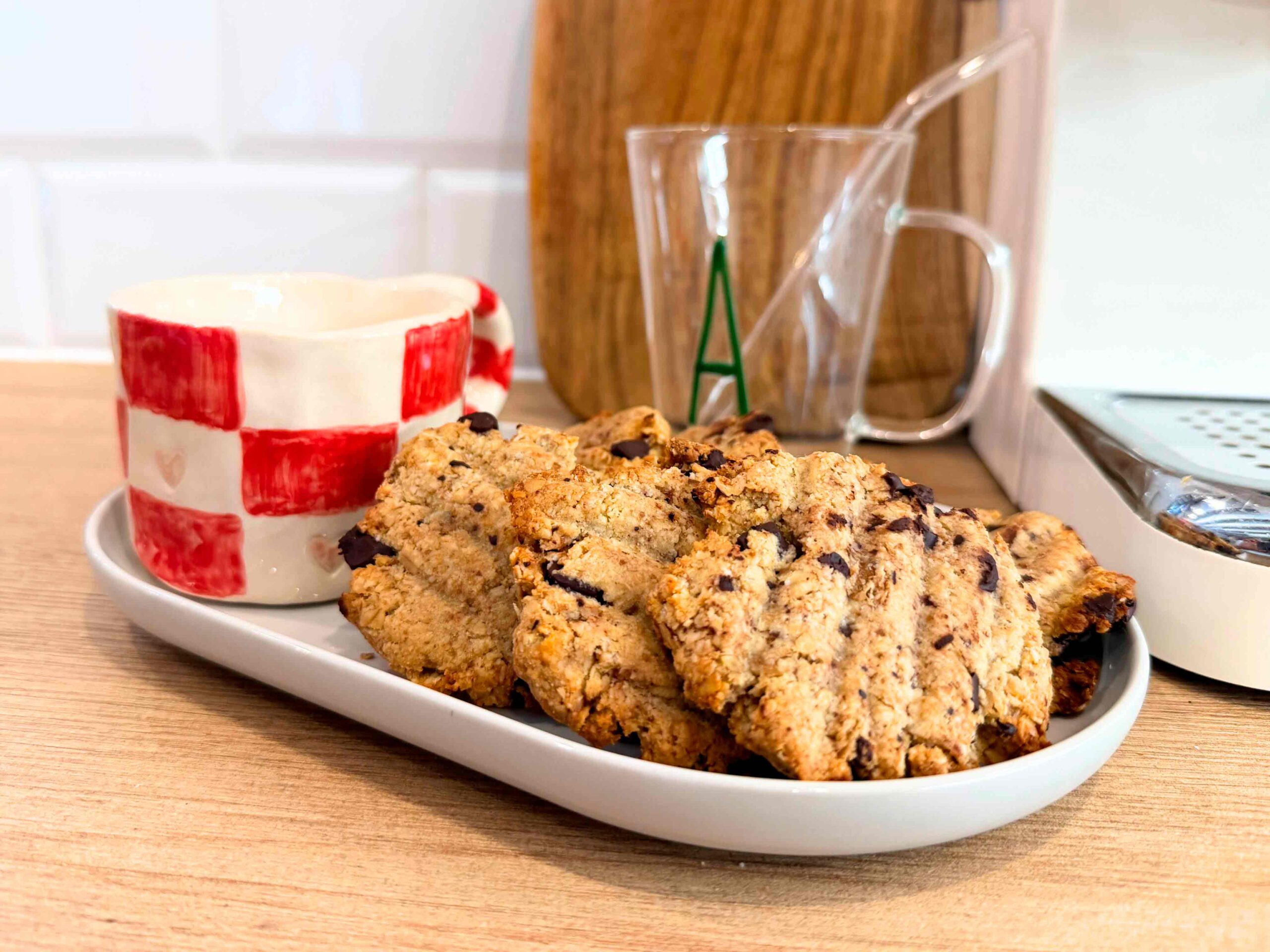 Receta de Galletas Chunky de Avena y Almendra con chocolate negro
